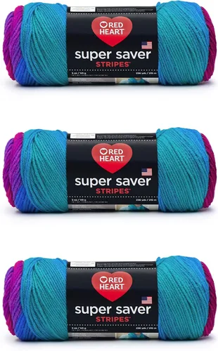 Vista 135 de Red Heart Hilo Super Saver, paquete de 3, camuflaje, 3