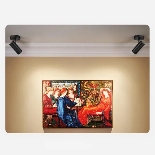 Vista 2 de Foco de techo LED regulable con alta fidelidad de color para interiores 12W, 3000K warm light,10%-100% dimmable brightness, CRI≥98, adjustable