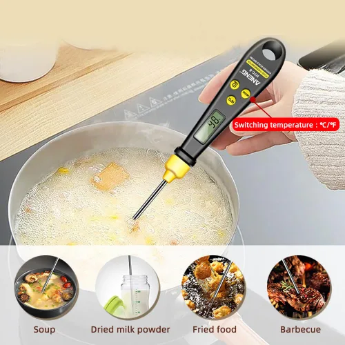 Vista 2 de 2 en 1 Báscula electrónica de cocina LCD Medición digital de harina de alimentos Escala de cuchara digital Mini herramienta de cocina para alimentos