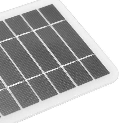 Vista 3 de Panel solar USB, cargadores solares portátiles de 2 W, polisilicio de 5 V de baja potencia para aparatos eléctricos cargador solar con cable USB