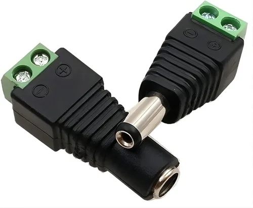 Vista 2 de WWZMDiB 24 conectores de barril de alimentación de 12 V CC, conector de enchufe de 0.217 in x 0.083 in (12 x macho + 12 hembra)