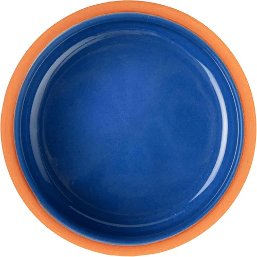 Vista 17 de Restaurantware-Terra Tek Cazuelas de Terracota de 2.7 Onzas, 2 Ollas de Arcilla Esmaltada Azul Para Cocinar - Listas para Horno, Aptas