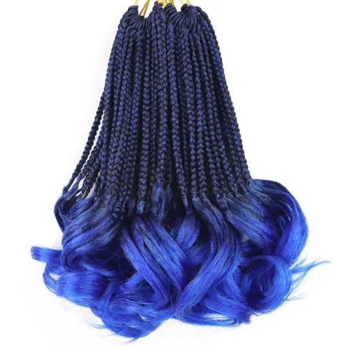 Vista 59 de Cabello para Trenzas Rizo Francés Color 1 Trenzas de Ganchillo Rizo Francés 10 Pulgadas Trenzas de Caja Cabello de Ganchillo para Mujeres y Niños