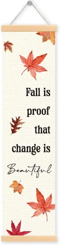 Vista 10 de Pancartas con texto en inglés «Happy Fall Y'all», pancarta de otoño para exteriores, decoración de cosecha de calabaza, decoraciones de Acción