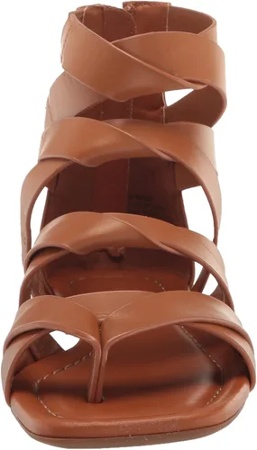 Vista 2 de Aerosoles Sandalias planas Glam para mujer, Bronceado Cuero