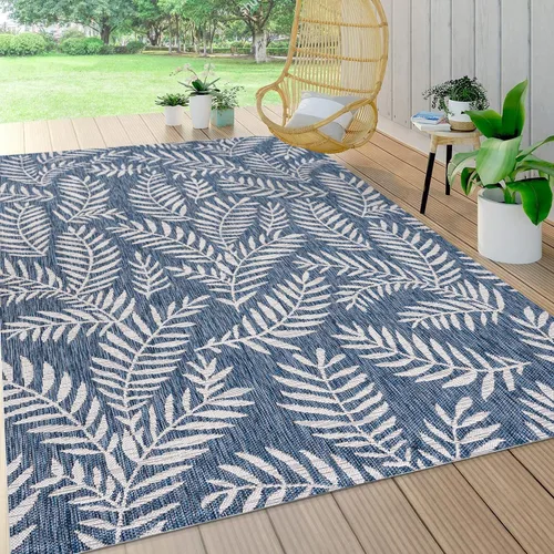 Vista 14 de Eyely BMS119A-28 Santa Monica Nevis Palm Frond - Alfombra costera para interiores y exteriores, casual, campo, floral, dormitorio, cocina, patio