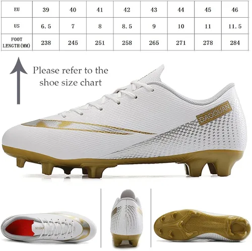Vista 2 de Aiqzsh Zapatos deportivos de fútbol para hombre zapatos de fútbol profesionales transpirables para deportes al aire libre corrercompetencia