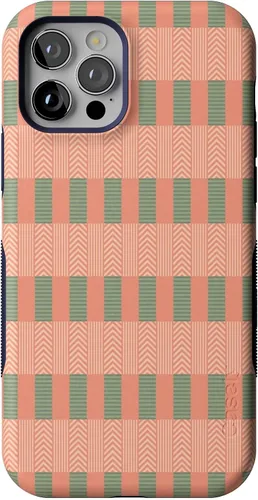 Vista 53 de Casely Funda para iPhone 12/12 Pro Funda de ondas metálicas negras y doradas con cobertura de 360 grados para tu teléfono, recortes precisos
