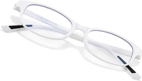 Vista 10 de DreamCalf Office-Siren Blue Light Glasses for Women Y2K Fake Glasses Rectangle Frame, Ultra-light frame, Trendy Cosplay Accessories, Versatile use