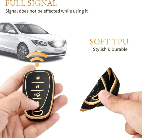 Vista 5 de OFFCURVE Funda para llavero Chevy Protector completo de TPU para Chevrolet Chevy Malibu Camaro Cruze Traverse Spark Equinox Sonic Volt Bolt 2016