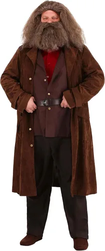 Vista 5 de Disfraz de Harry Potter Hagrid de lujo de talla grande, Marrón