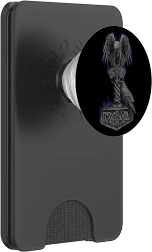 Vista 7 de Viking Norse Mythology Thor's Mjolnir Odin Huginn & Muninn PopSockets PopGrip: agarre intercambiable para teléfonos y tabletas