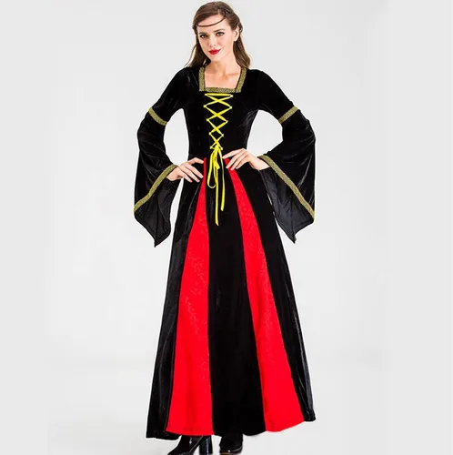 Vista 5 de Vestido vintage para mujer disfraz de Halloween vestido de cosplay retro 2022