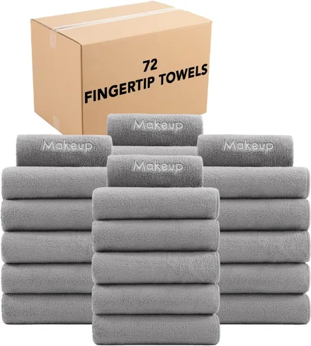 Vista 10 de Arkwright - Paquete de 6 toallas desmaquillantes para la cara de forro polar coral, toallas faciales ultrasuaves y reutilizables, limpieza facial