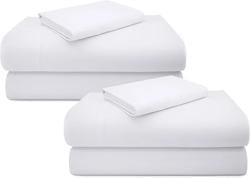Vista 66 de California Design Den Juego de sábanas de lujo tamaño King - 100% algodón, 600 número de hilos, sábanas King de bolsillo profundo, ropa de cama