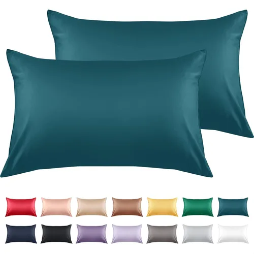 Vista 50 de Warmstar Juego de 2 fundas de almohada de algodón tamaño Queen, fundas de almohada de 600 hilos de 20 x 30 pulgadas, fundas de almohada de algodón