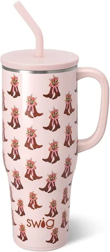 Vista 35 de Swig Life 40oz Insulated Mega Mug with Handle & Straw, Boho Desert DESIERTO BOHO