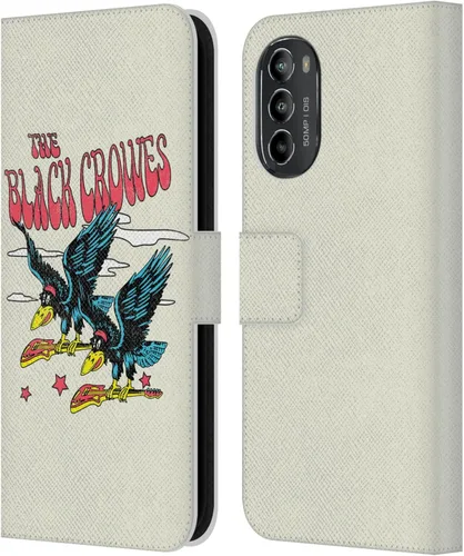 Vista 9 de Head Case Designs Officially Licensed The Black Crowes Artwork Graphics Leather Book Wallet Case Cover Compatible with Motorola Moto G82 5G