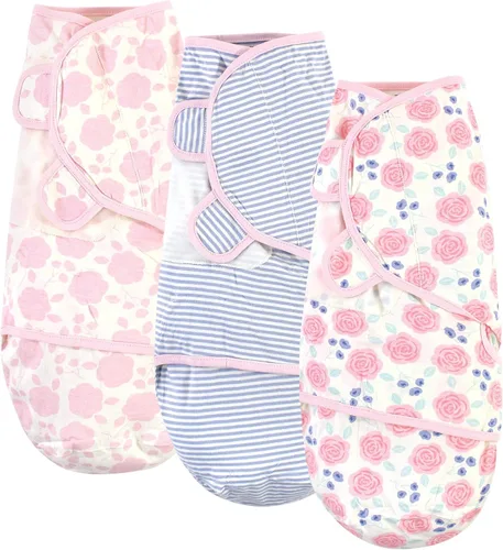 Vista 4 de Touched by Nature Envolturas unisex de algodón orgánico para bebé, pájaro, 0-3 meses