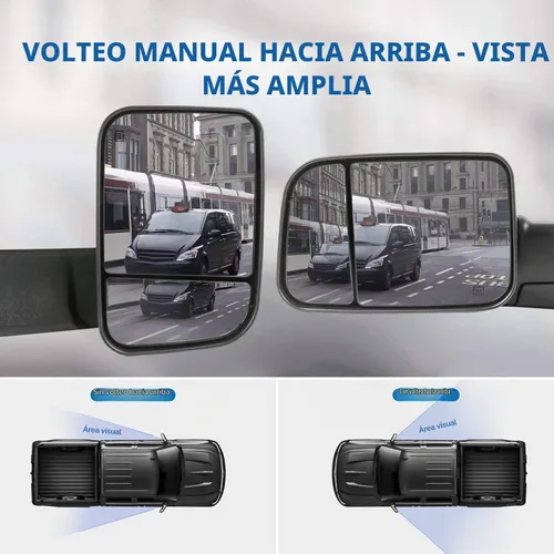 Vista 4 de MOSTPLUS Espejo calefactable eléctrico del lado izquierdo del conductor compatible con Ram 1500 2500 3500/2019-2023 Ram 1500 Classic 2009-2018