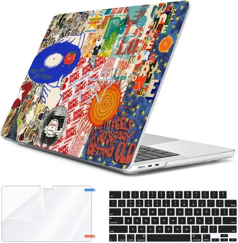 Vista 18 de Compatible con MacBook Air 2026 2025 2024-2022 de 13.6 pulgadas M5 A3449 M4 A3240 M3 A3113 M2 A2681 con Touch ID, carcasa rígida de plástico, hoja