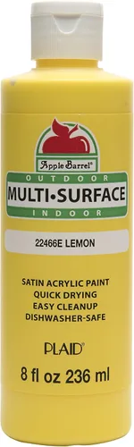 Vista 8 de Apple Barrel Pintura multisuperficie en varios colores (8 onzas), color negro