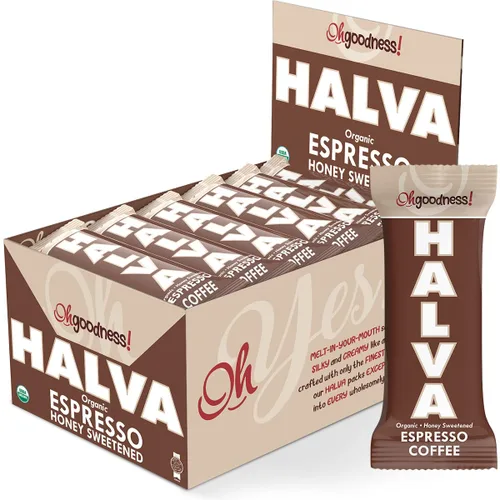 Vista 9 de Oh, Goodness! Barras orgánicas Halva - Sabor a almendra - Paquete de 16 barras de 1.41 oz
