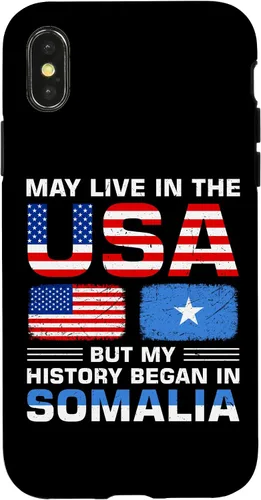 Vista 5 de iPhone 16 USA Flag America Somalia Flag Somalian Roots Country Case