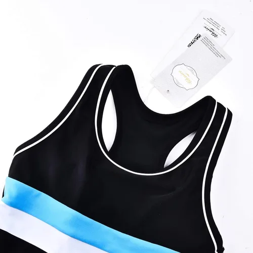 Vista 3 de Uhnice - Traje de baño de dos piezas para niña con tankini con shorts estilo niño