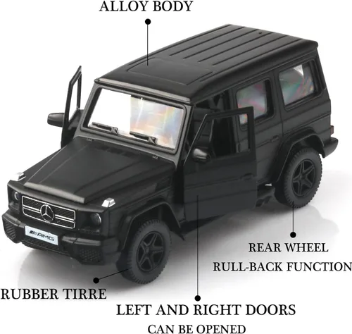 Vista 3 de TOKAXI 1/36 Escala Mercedes Benz AMG G63 Modelos de Coches de Diecast, Vehículos de Tracción hacia atrás G Wagon, Coches de Juguete, Regalos