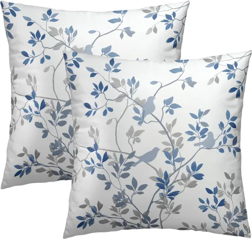 Vista 32 de Fundas de cojín decorativas con temática de verano náutica costera de 12 x 12 pulgadas, juego de 2 fundas de cojín de color aguamarina azul verdoso