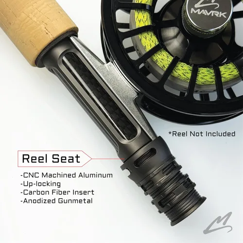 Vista 2 de MAVRK USA Fly Fishing Rod Euro Nymph & Dry Fly Rods 2 in 1 Convertible Design Lightweight, Extra Sensitive, Precision Action, Freshwater Trout