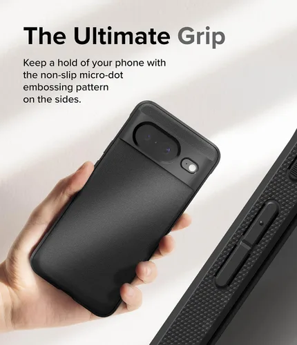 Vista 6 de Ringke Onyx - Funda compatible con Google Pixel 8 [negra] + doble película fácil compatible con Google Pixel 8