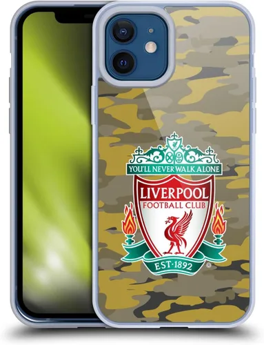 Vista 181 de Head Case Designs Funda de gel con licencia oficial del Liverpool Football Club Away Colourways Crest Camou [protección de grado militar] compatible