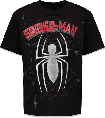 Vista 4 de Marvel Avengers Black Panther Captain America Iron Man Hulk Hulk Hulk Paquete de 4 camisetas de manga corta