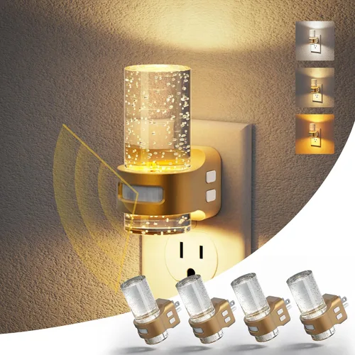 Vista 37 de JandCase Luz Nocturna de Vela, Luces Nocturnas que se Enchufan a la Pared, Blanco Suave 3000K, Brillo Ajustable 0-100LM, Sensor de Anochecer a
