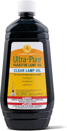 Vista 8 de Lamplight, aceite limpia lámpara ultra-puro, 18 onzas Aceite de parafina líquido para uso en interiores, sin hollín, sin humo e inodoro