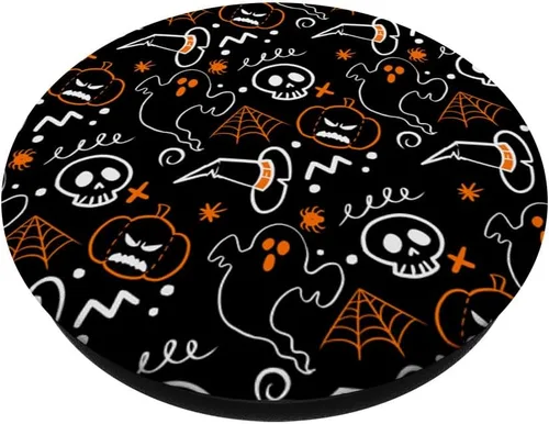 Vista 2 de Ghost Skeleton - Sombrero de bruja de calabaza con diseño de Halloween