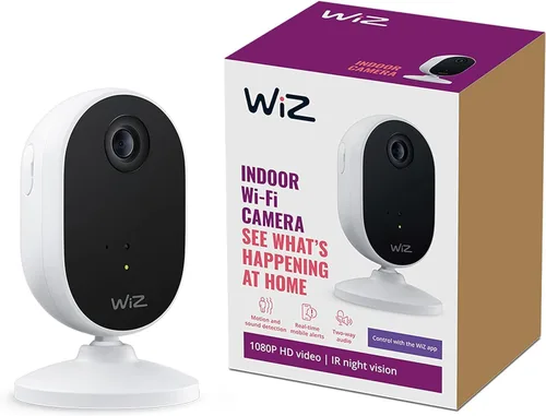 Vista 10 de Kit de inicio de monitoreo del hogar WiZ incluye cámara de seguridad interior, video HD 1080p con detección de movimiento y audio bidireccional