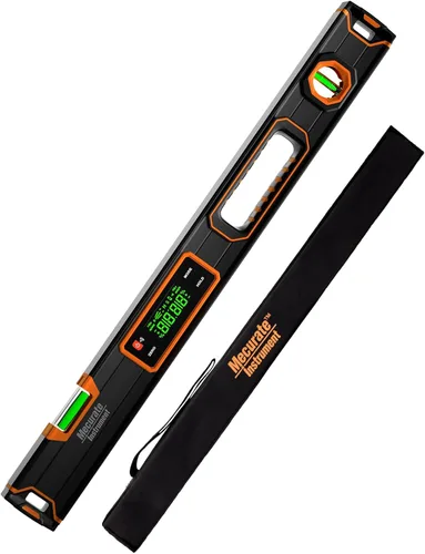 Vista 9 de Mecurate Nivel Digital de 10 Pulgadas, Herramienta de Nivel de Torpedo Profesional de Precisión Inteligente, Pantalla LCD Brillante, Alertas