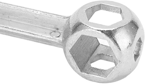 Vista 8 de Llave portátil 10 en 1 de 0.236-0.630 in a prueba de herrumbre multi funcional hueso de perro hexagonal llave para reparación de bicicletas