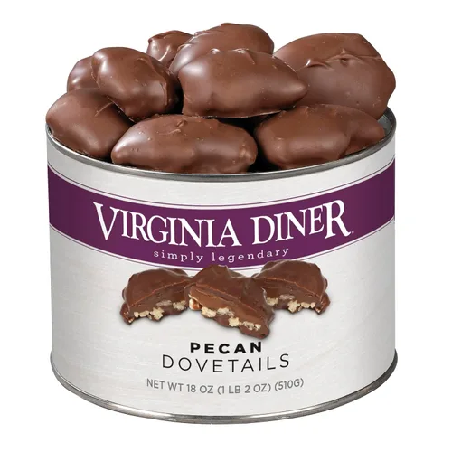 Vista 9 de Virginia Diner - Maníes gourmet clásicos cubiertos de chocolate con cáscara crujiente, lata de 16 onzas