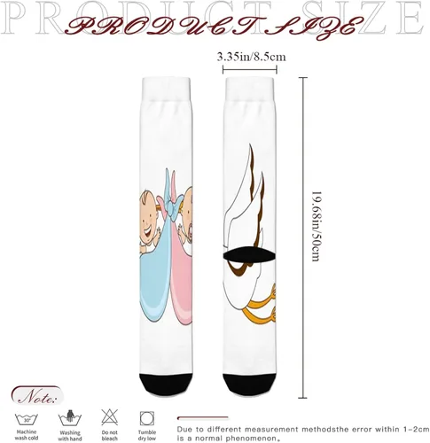Vista 2 de Gyapuk Calcetines de compresión de moda para mujer, calcetines deportivos acolchados para correr