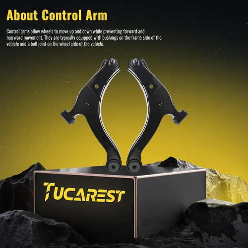 Vista 3 de TUCAREST 2 piezas K620009 K620010 brazo de control superior izquierdo derecho delantero superior y conjunto de rótula compatible con 2003 04 2005