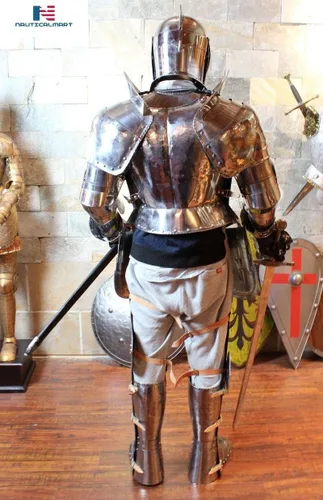 Vista 3 de NauticalMart Disfraz de caballero medieval de armadura - LARP Wearable Auténtico