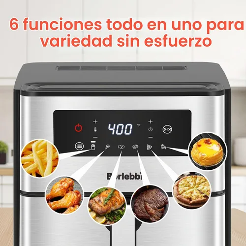 Vista 3 de Freidora de aire, freidora de aire grande de 10 cuartos de galón con 6