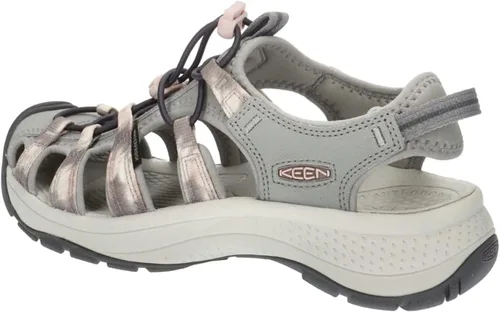 Vista 3 de KEEN Astoria West - Sandalias deportivas con puntera cerrada para mujer, Negro Gris