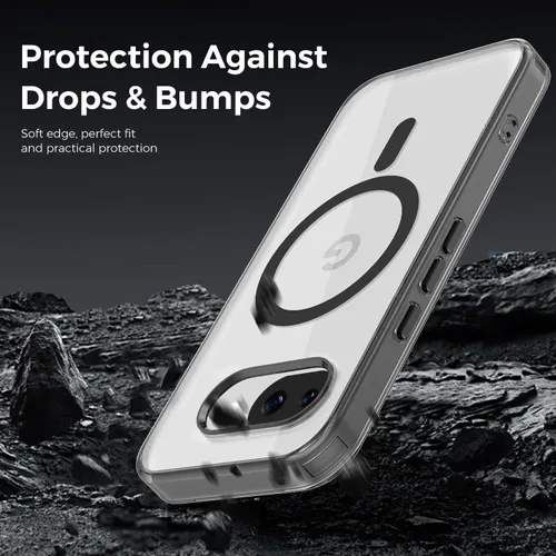 Vista 7 de Funda magnética transparente para Google Pixel 10A de 6.3 pulgadas, antiamarilleo, compatible con MagSafe a prueba de golpes, delgada, para Pixel