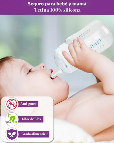 Vista 5 de Tetinas de vaso para biberones Philips Avent anticólicos para bebés, boquilla de silicona de grado alimenticio, pezón suave de flujo variable, 6