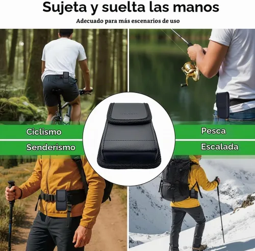 Vista 5 de Stronden Funda de cierre magnético para Samsung Galaxy S26, S25, S24, S23, S22, S21, S20, S10, S9, A10e, A01 – Funda de cuero para cinturón